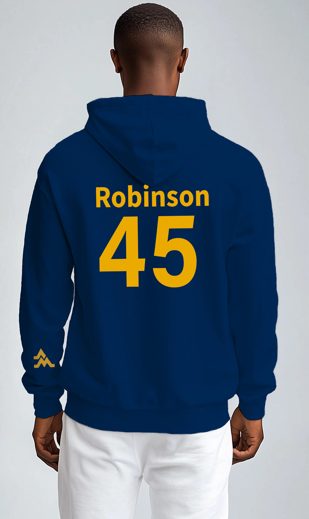 Licensed WVU Blue Hoodie | “Maurice Mo Robinson” by Sassy Foot Fashion