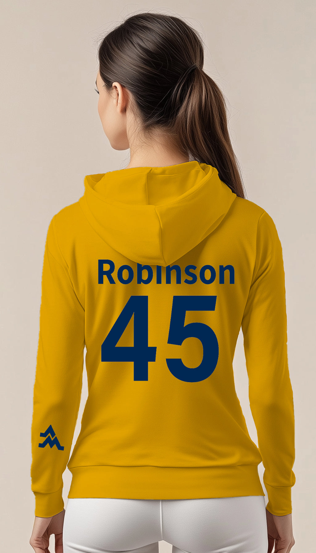 Licensed WVU Gold Hoodie | “Maurice Mo Robinson” by Sassy Foot Fashion