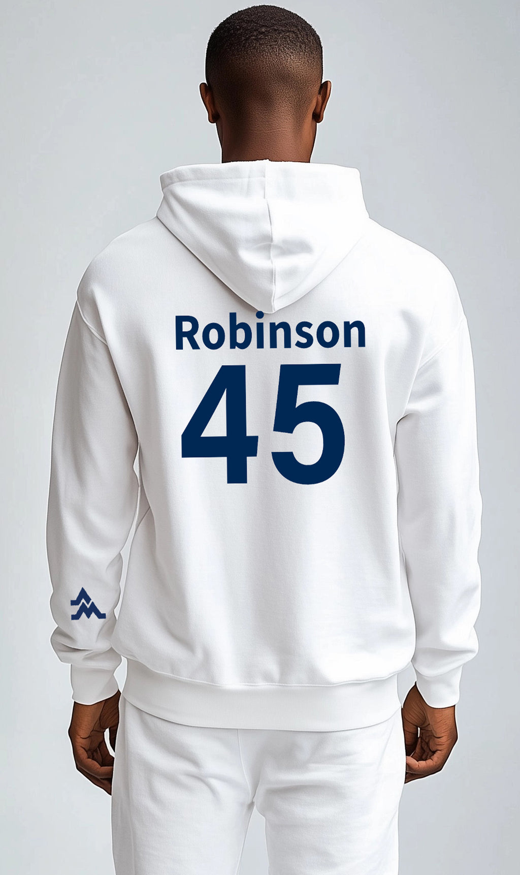 Licensed WVU White Hoodie | “Maurice Mo Robinson” by Sassy Foot Fashion