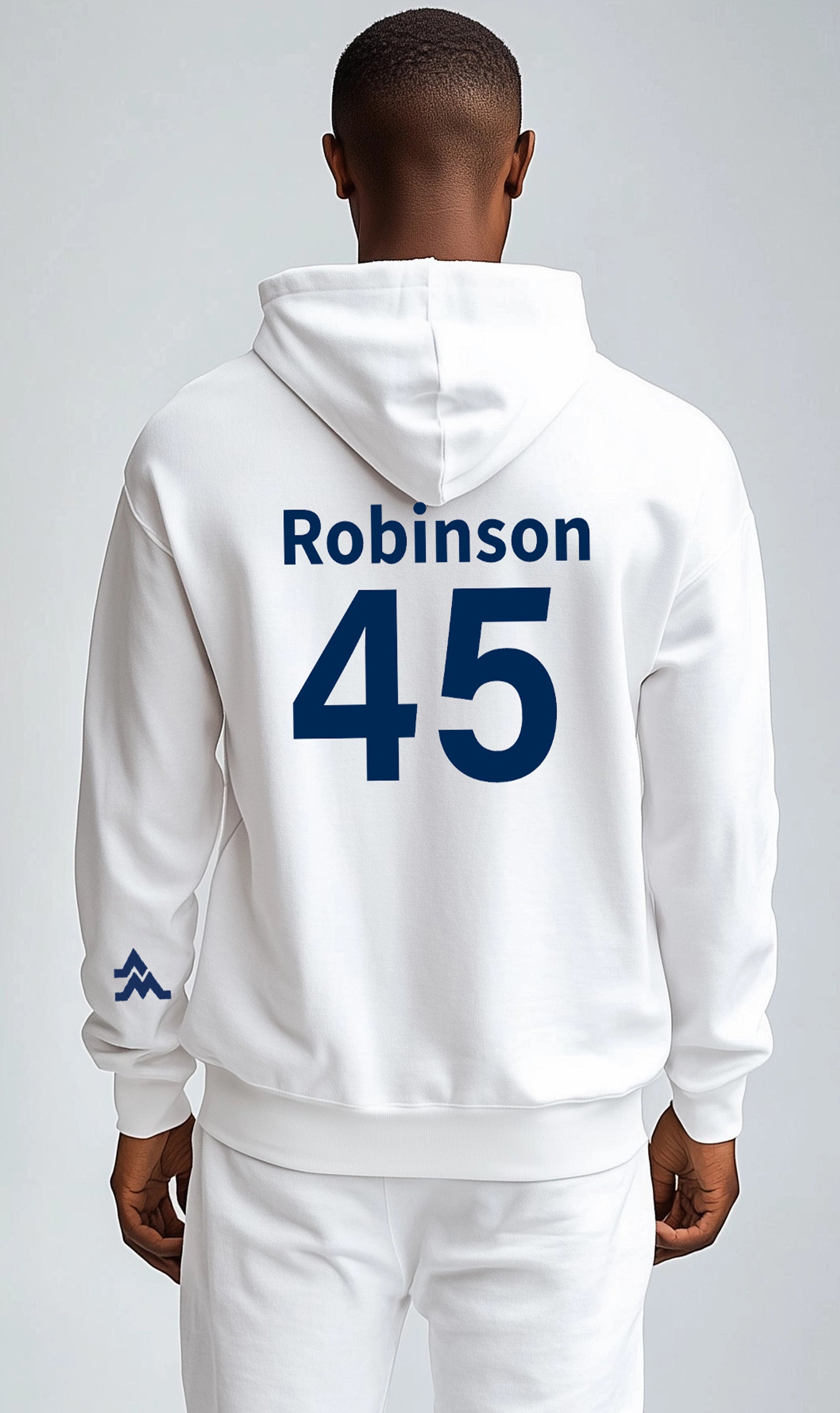 Licensed WVU White Hoodie | “Maurice Mo Robinson” by Sassy Foot Fashion