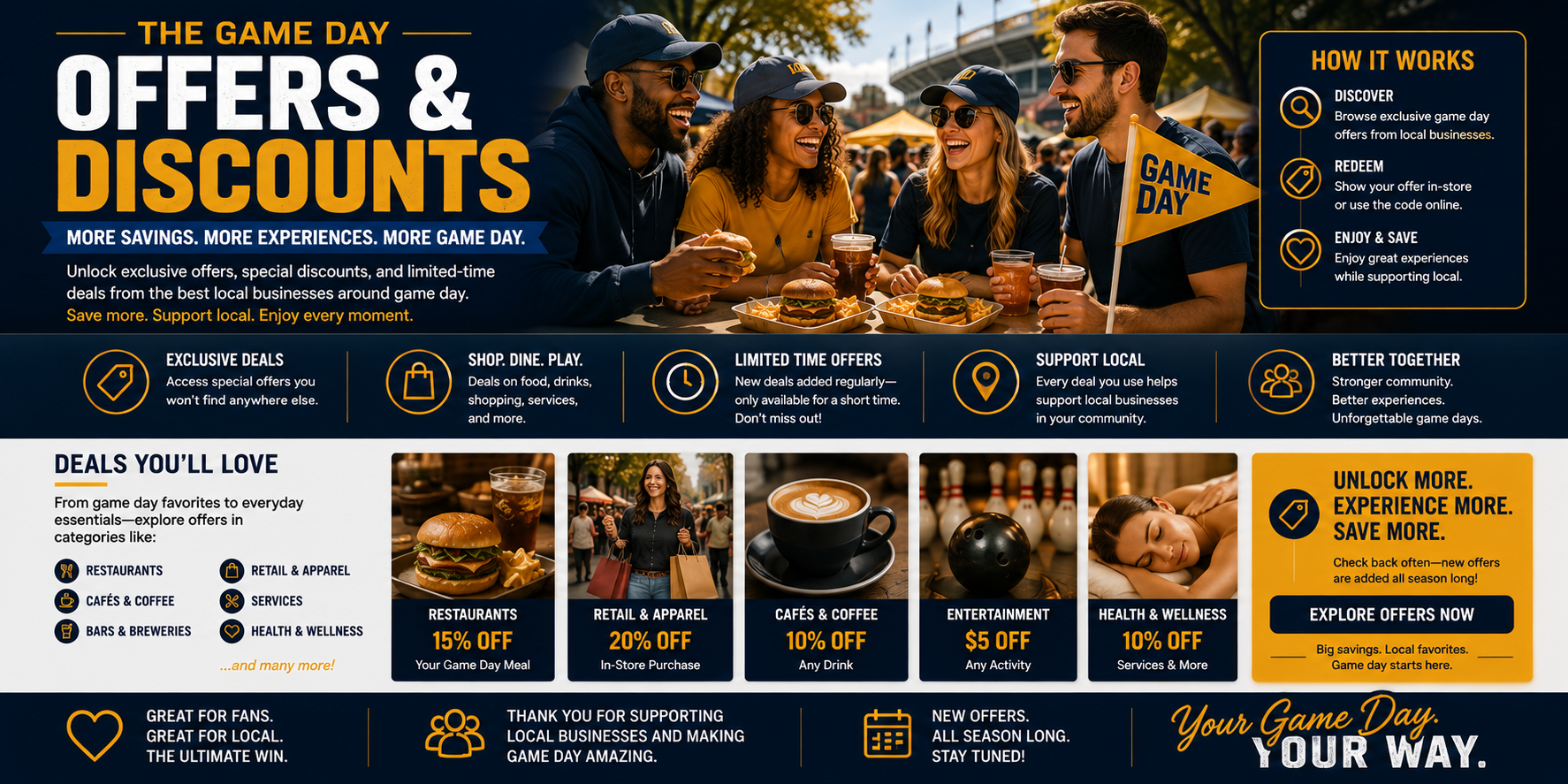 Exclusive: Game Day Offers & Discounts
